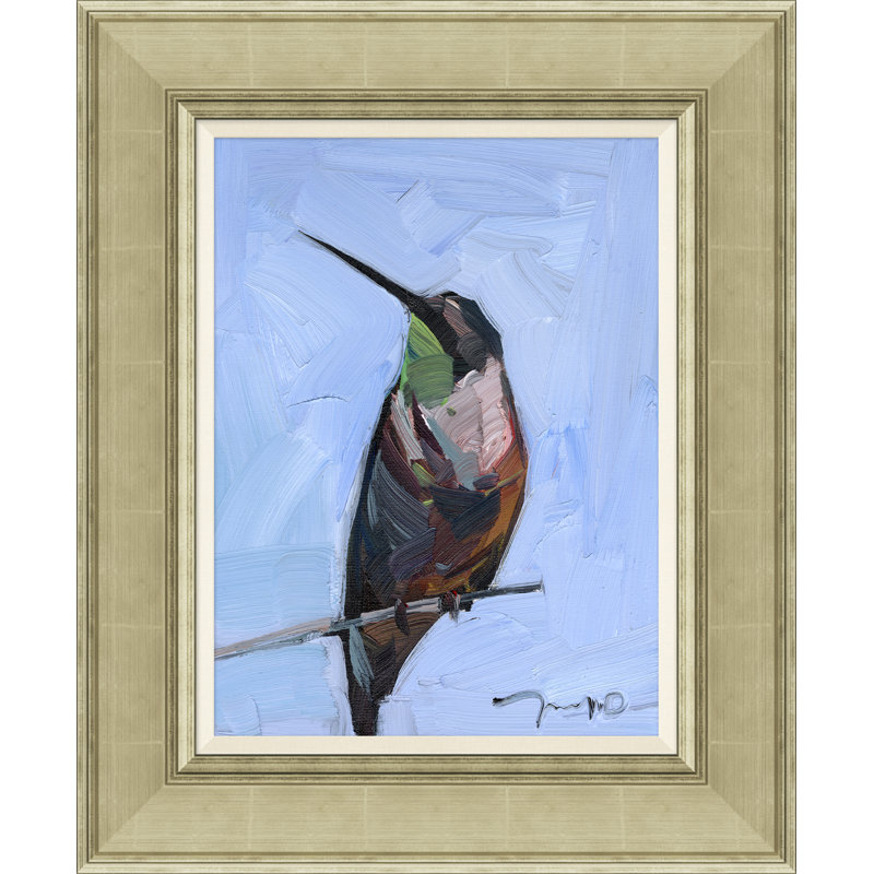 Green Throated Hummingbird Painting by Joseph Mota