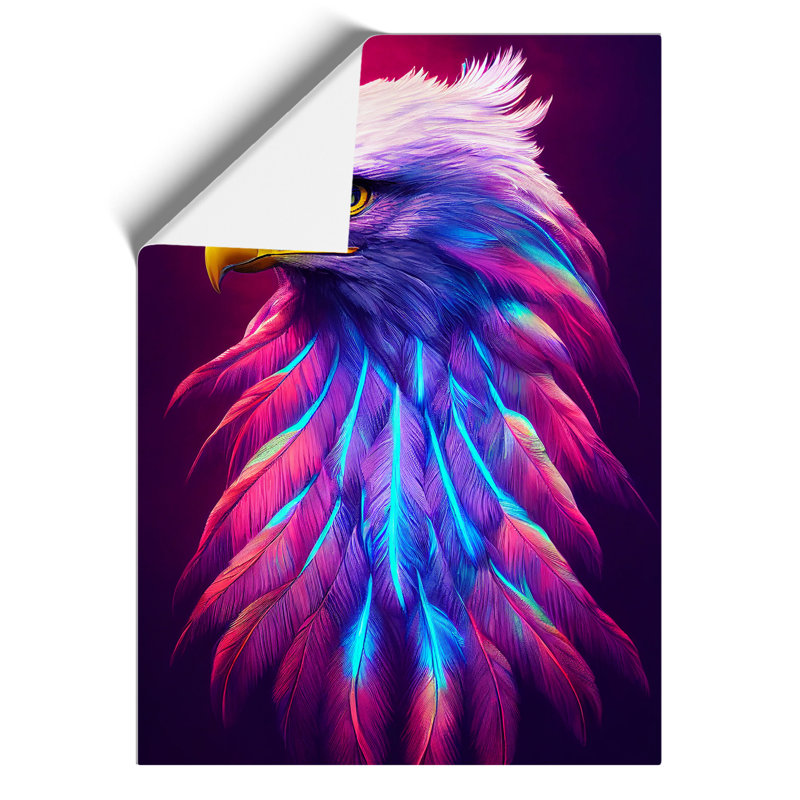 Charismatic Eagle Bird - Wall Art, 29.7cm H x 21cm W, Paper, No Matte