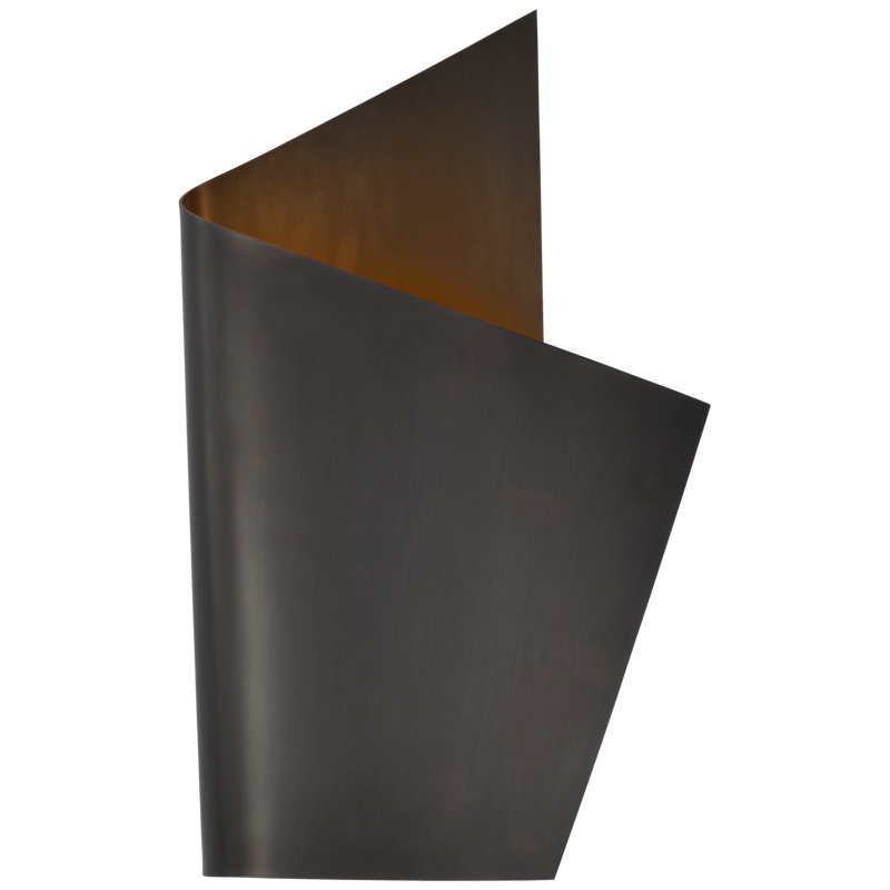 Kelly Wearstler Piel Right Wrapped Sconce, Bronze