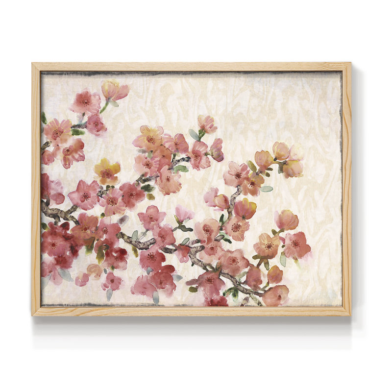 «Cherry Blossom Composition II», reproduction encadrée, Naturel, H 11 po x l 14 po