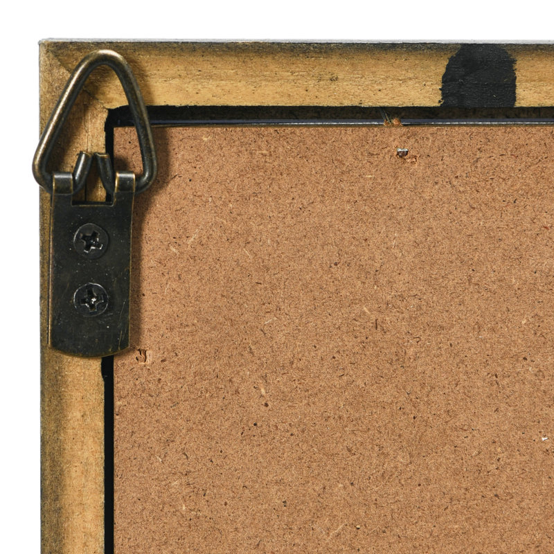 Abstract Deco Print with Wood Frame