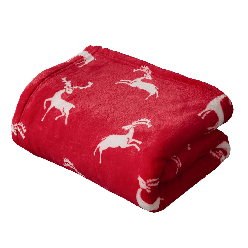 Couverture , L 50 po x L 60 po, Rouge