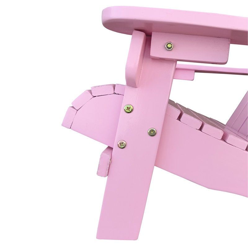 Chaise confortable en bois rose - Design, intérieur et extérieur, construction robuste, usage polyvalent, montage facile requis, en bois massif, convient à divers espaces, incluse