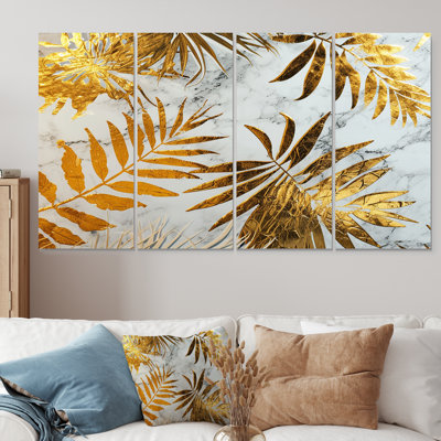 Hunstanton - Leaves Wall Art 4 Piece