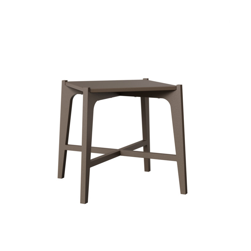 Berlin Gardens Natural Mgp Square Side Table, Clay