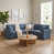 Dark Blue Linen
