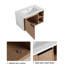 Meuble-lavabo simple 30 po avec comptoir en céramique Corris