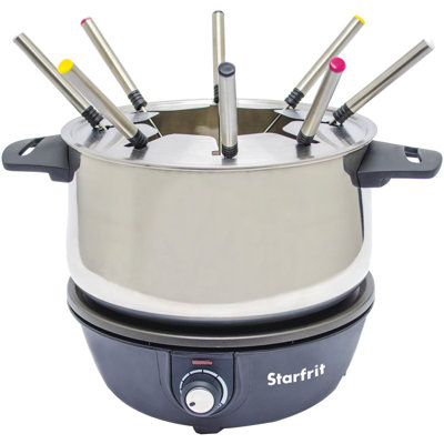 3.17 qt. Electric Stainless Steel Fondue Pot