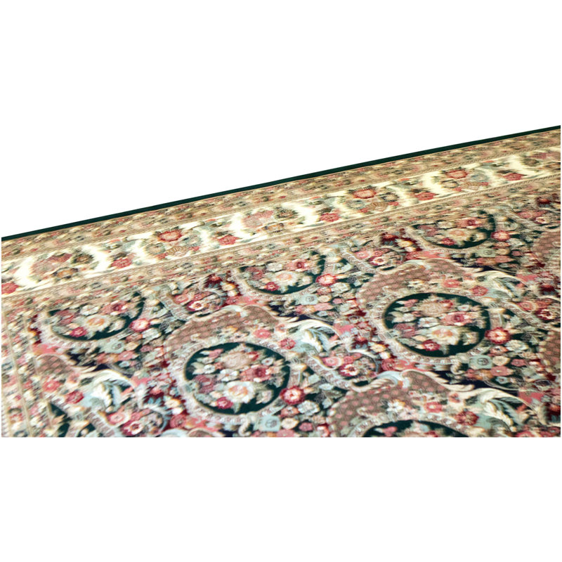 Tapis rectangulaire en laine noué à la main