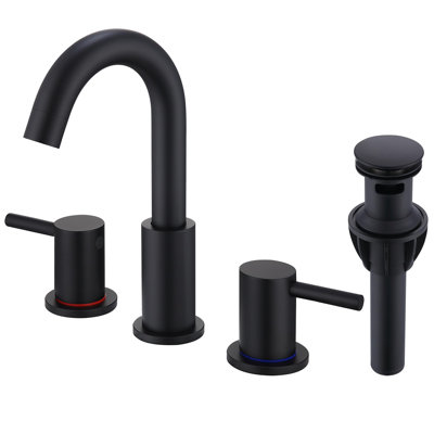Widespread Bathroom Faucet 3 Hole,2-Handlebathroom Sink Faucet