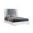 MOON WHITE MARBLE KING BED W/LED