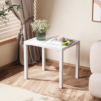 Bridgitte Aluminum Side Table by Wade Logan