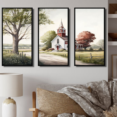 Church In Country Town VII " Church In Country Town VII " 3 - Pieces