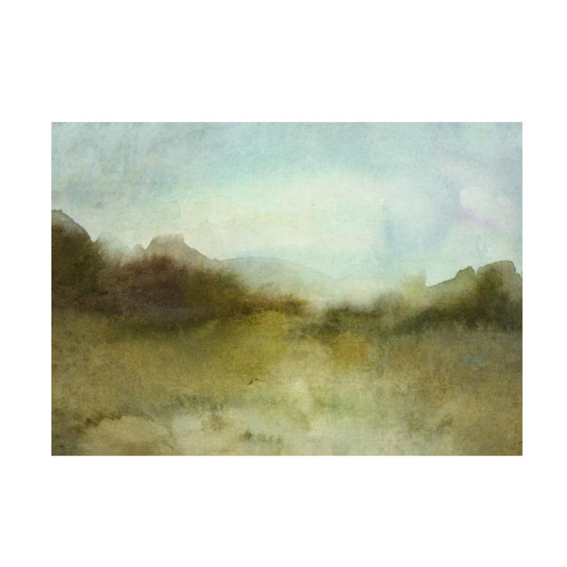 Scenery Landscape VI Painting by Isabella Burton, Glass Coat, 51" W x 36" H x 1.5" D