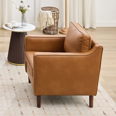 Barton 32" W Modern Soft Faux Leather Chair