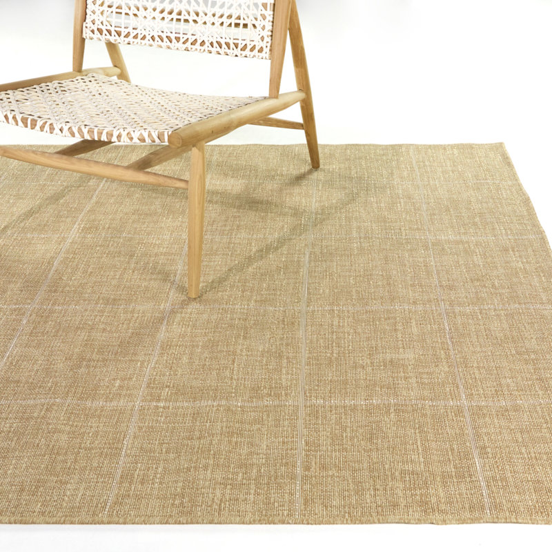 Tapis intérieur / extérieur taupe Hagberg, Rectangle 5 pi 3 po x 7 pi