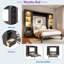 Lit escamotable avec tablettes, tiroirs, bureau et DEL Murphy