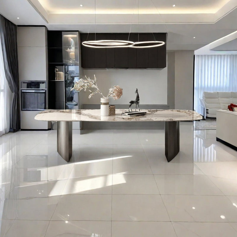 Table de salle à manger Light Luxury, H 29,52 po x L 70,86 po x l 35,43 po