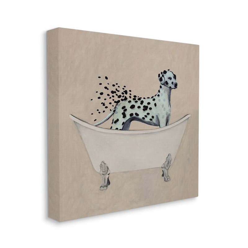 Peinture sur toile Dalmatian Spots Wash Away, H 17 po x l 17 po x P 1,5 po