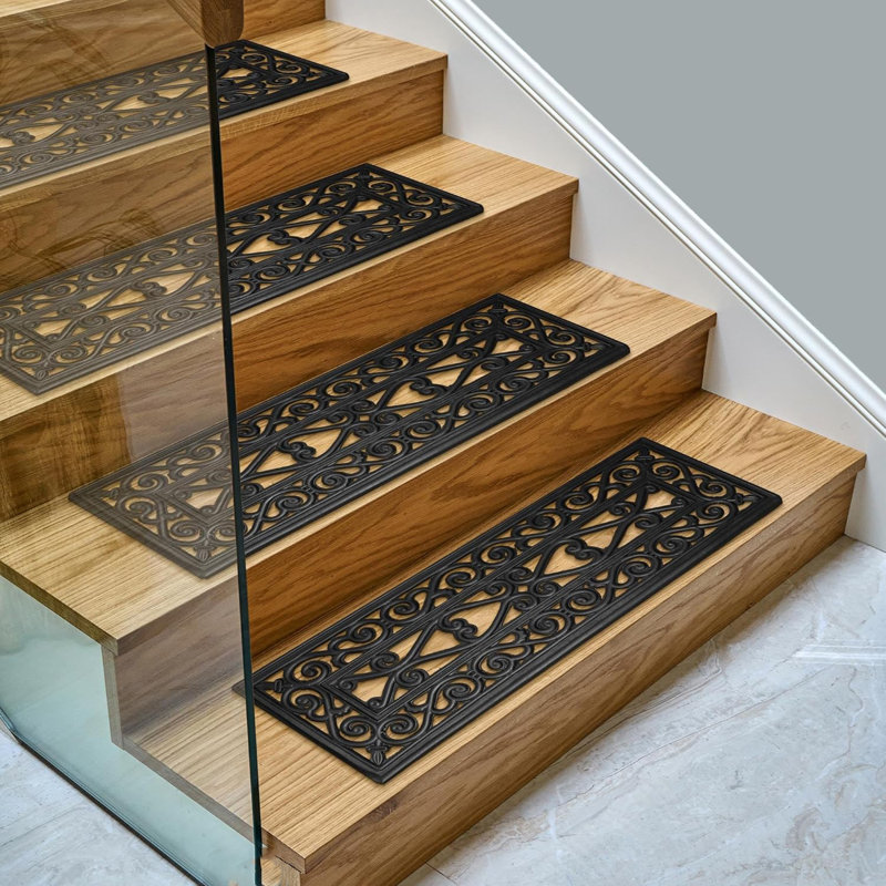 Tapis d'escalier en caoutchouc antidérapants