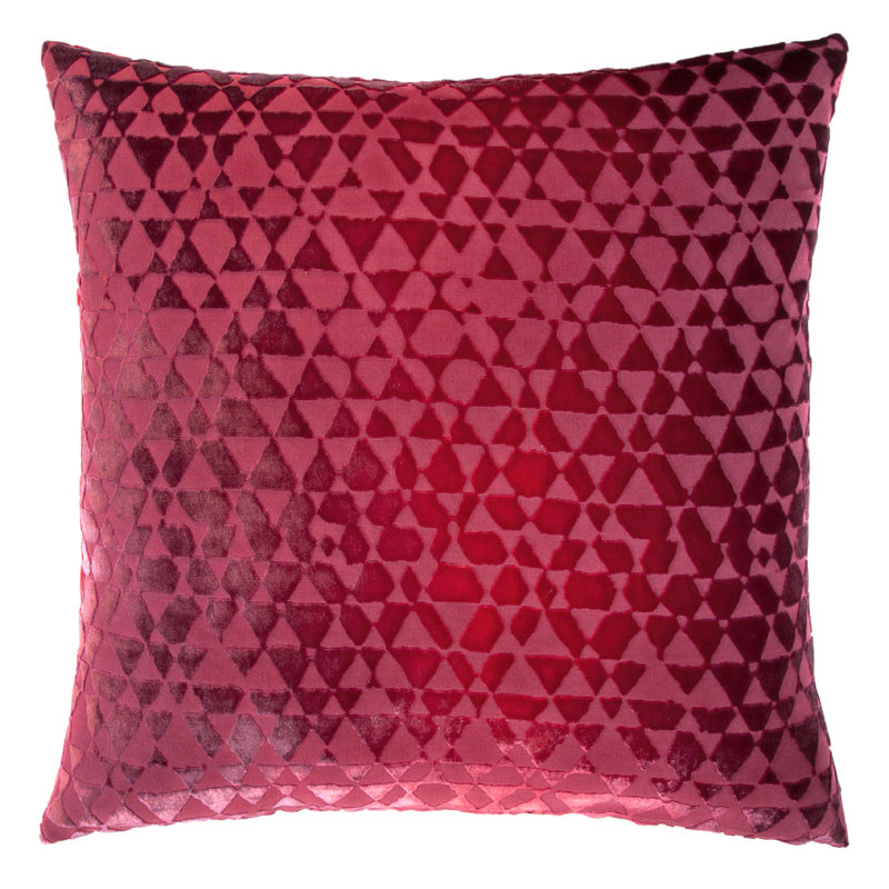 Velvet Square Pillow Cover & Insert, Boysenberry, 22" x 22"