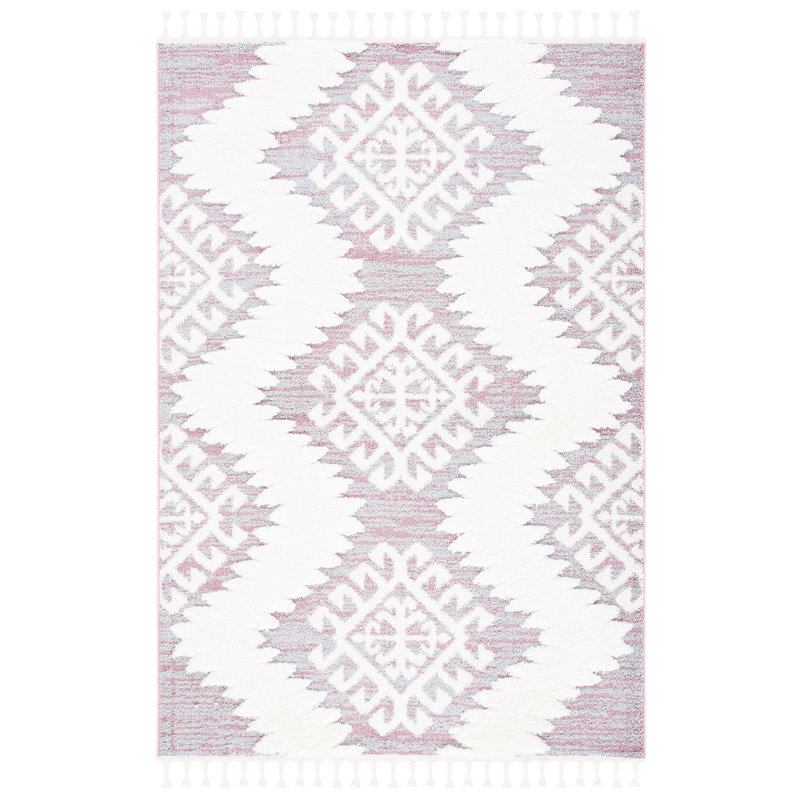 Moroccan Tassel Shag Performance Southwestern Rug, Rectangle 8' x 10'