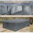 Patio Furniture Cover, Waterproof, Furniture Table, Chair and Sectional Sofa Set, 126 in. L x 64 in. W x 28 in. H, Gray