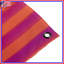 Tapisserie murale orange à rayures mauves-2065888293