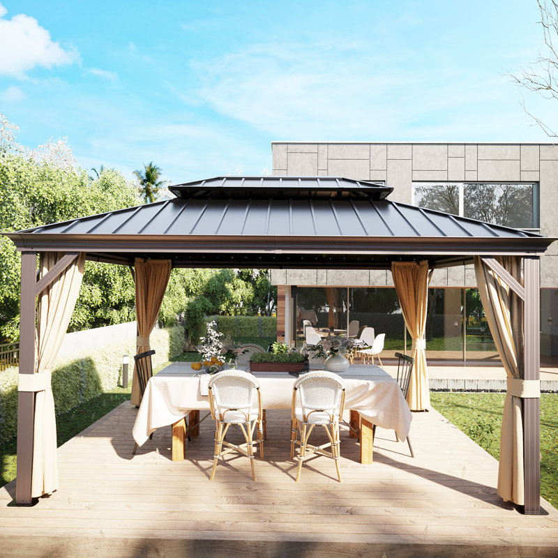 Aluminum Patio Gazebo, 168" x 120"