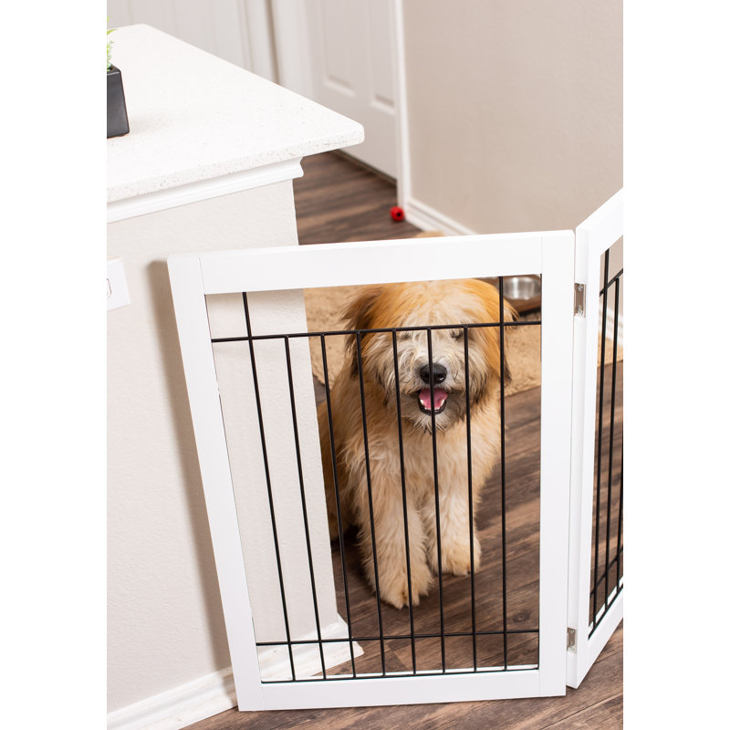 Barrière pour animaux autoportante, Blanc