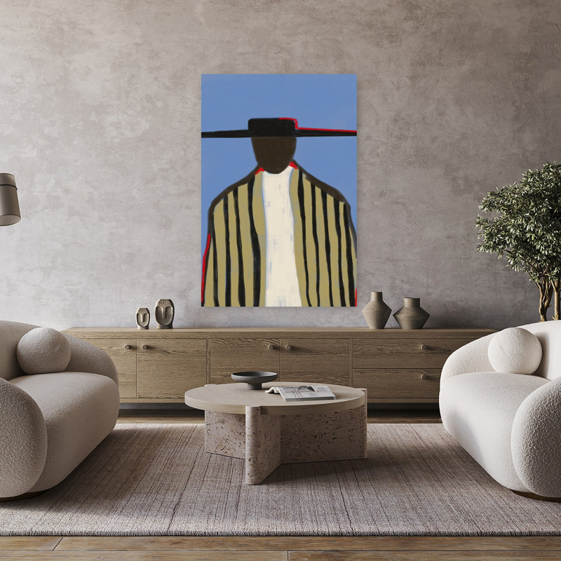 Art contemporain contemporain, H 36 po x l 24 po