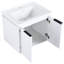 Meuble-lavabo de salle de bain 24 po - Unité murale facile à nettoyer et fixée au mur