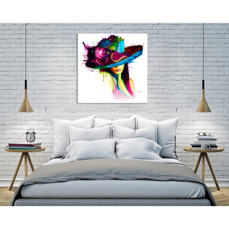 «La Jeune Fille au Chapeau», reproduction d'impression sur toile, H 48 po x l 48 po