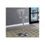 Tabouret de bar ajustable à gaz au fini gris en similicuir gris avec structure en métal et ensemble moderne de 2 chaises-1553488748
