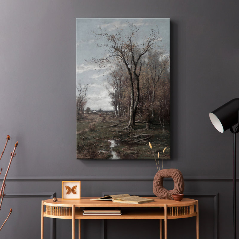 Paysage rétro Cxxviii - galerie Cavas enveloppé, H 36 po x l 24 po