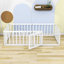 Lit plateforme en bois Hajer avec clôture et porte-657190987-657190989