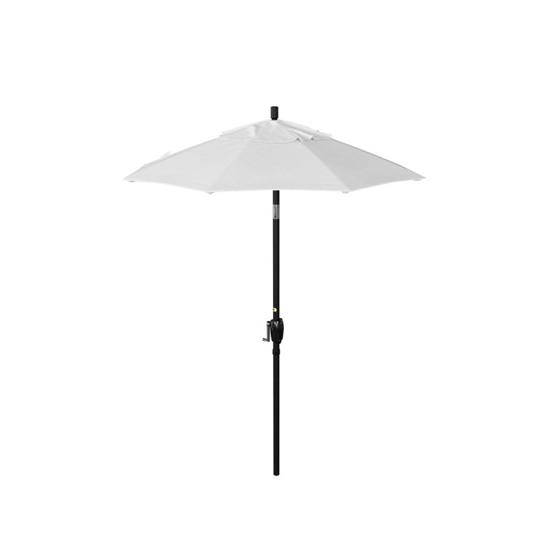 Parasol de marché 6 pi Jelinek, Stone Black, Toile Sunbrella® naturel