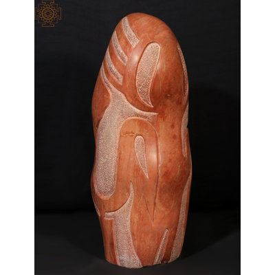 Statue de jardin en pierre safran rose Decor
