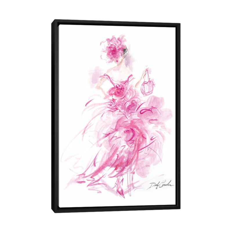 « parisian night », impression sur toile, H 26 po x l 18 po x P 1,5 po, Toile avec cadre noir, Pas de tapis