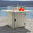 Strella 24'' H x 40'' W Polyresin Propane Outdoor Fire Pit Table with Lid-488052122