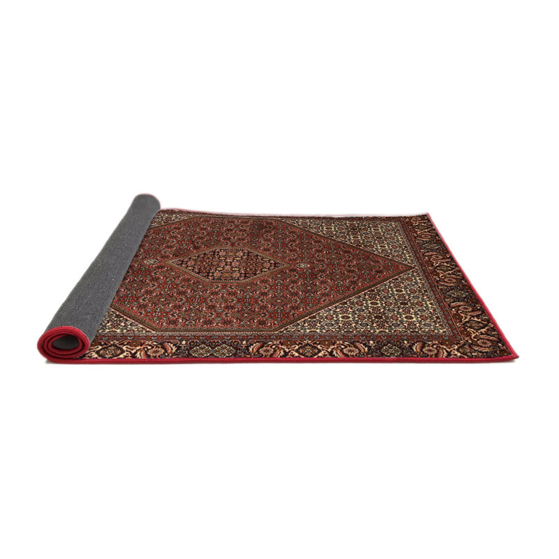 Tapis oriental oriental / noir / bleu, Rond 3 pi