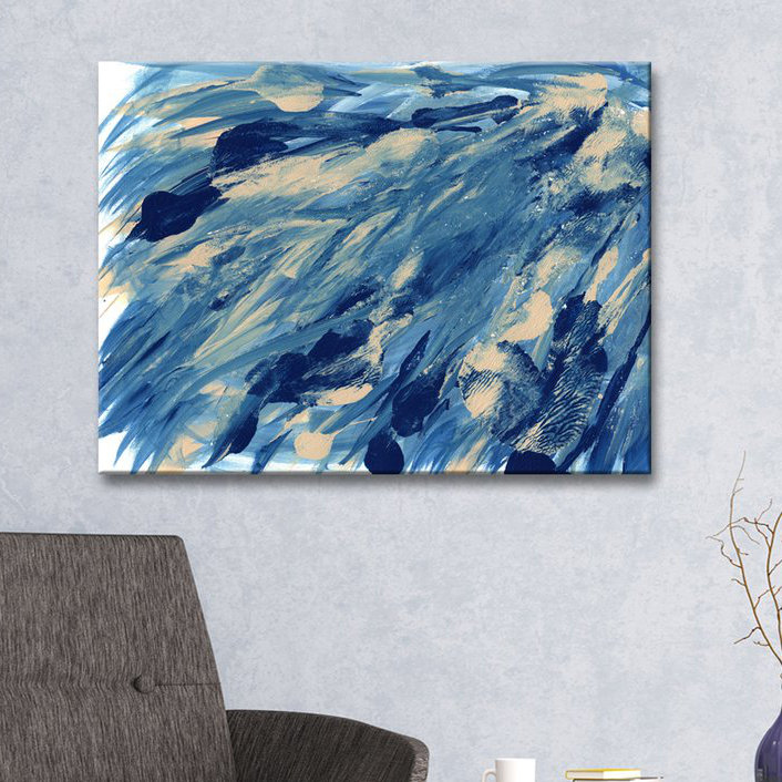 « minuit nage », reproduction sur toile enroulée, H 16 po x l 20 po