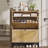 Shoe Cabinet With Led Light Strip, 44.6-inch Tall Rattan Shoe Cabinet With 2 Flip Drawers, Removable Inserts, Side Hooks, Anti-tip Brackets, Natural