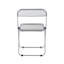Chaise de salon pliante transparente en plastique transparent-1195504857