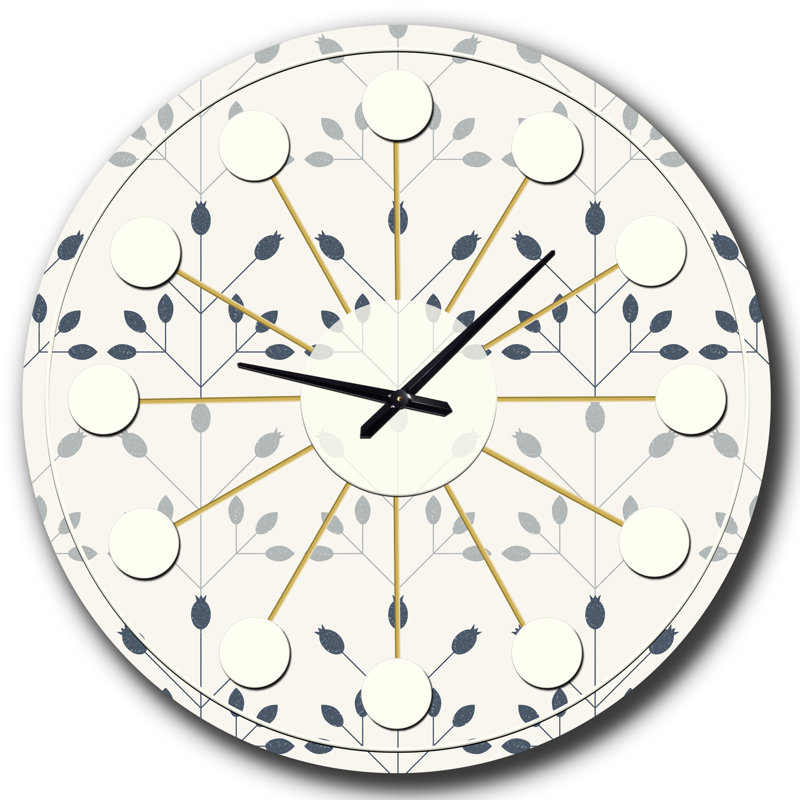 Horloge murale rétro Mid-Century, Moyenne