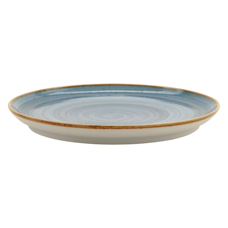 Hand-Painted Blue Porcelain 7'' Dinner Plate