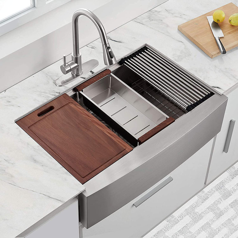 Évier de cuisine Farmhouse Workstation