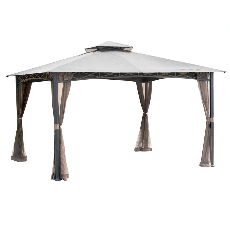 Abri de remplacement pour pavillon de jardin San Rafael SEULEMENT, Cinabre, Tissu Riplock 350