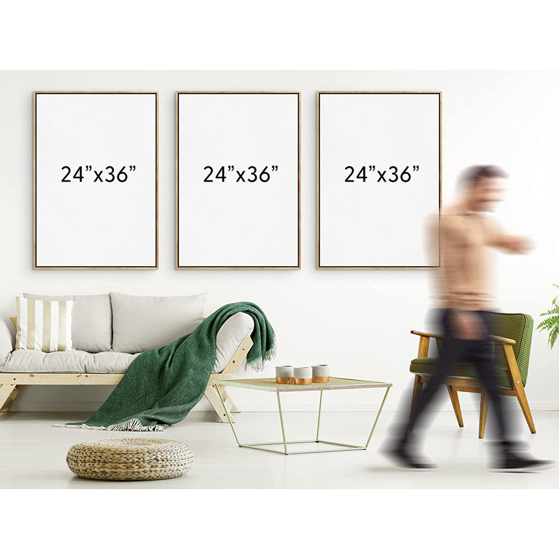 Misty Forest Landscape Framed Canvas Print Set