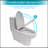 Modern Ceramic One Piece Toilet,Dual Flush With Soft Clsoing Seat